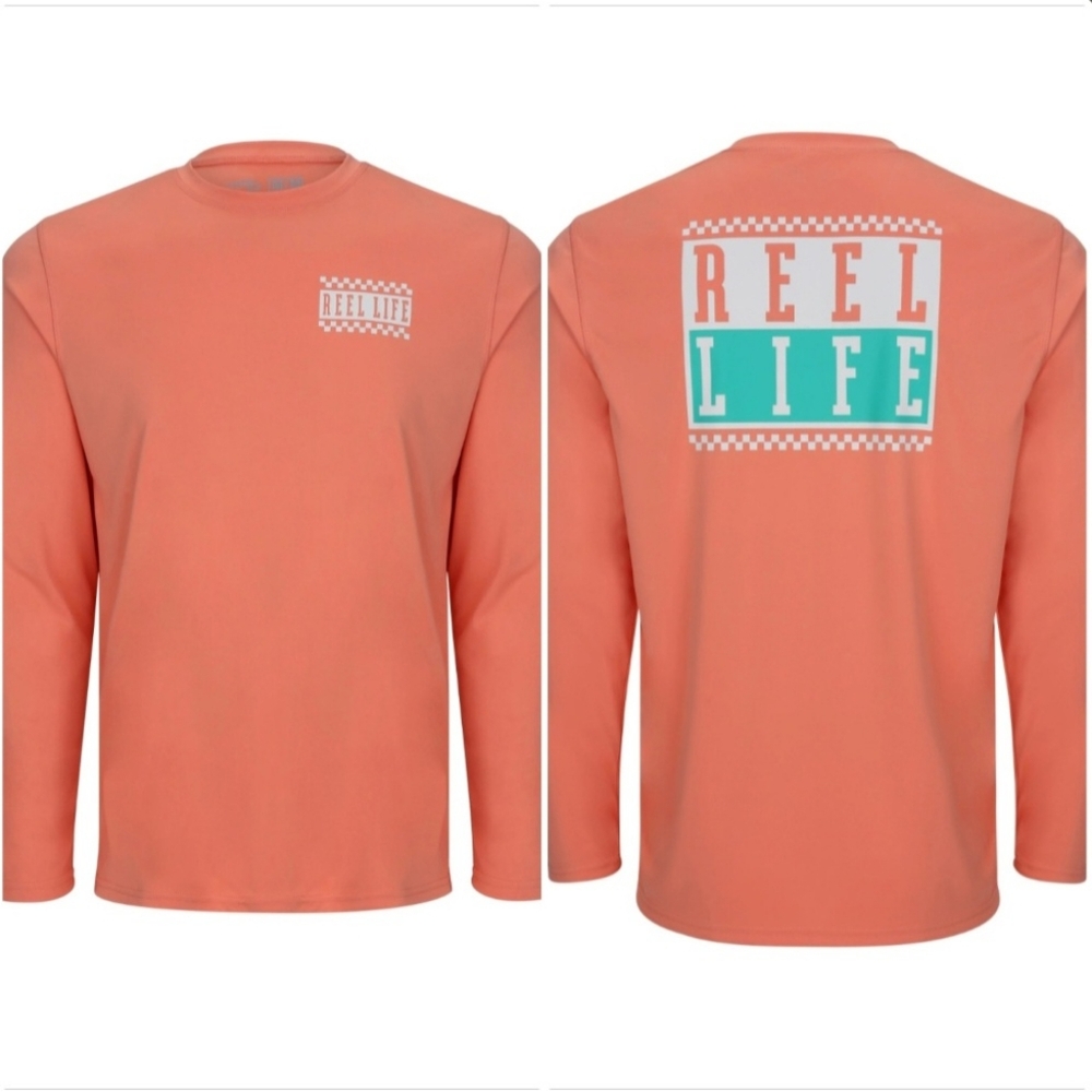 Reel Life Jax Beach Long Sleeve UV Protection Shirt (UPF 50) Small